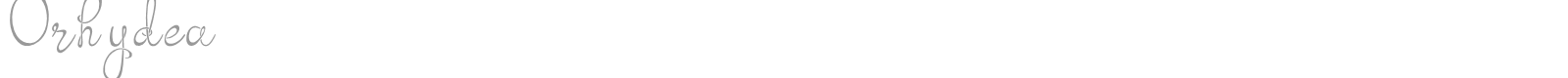 Orhydea font preview